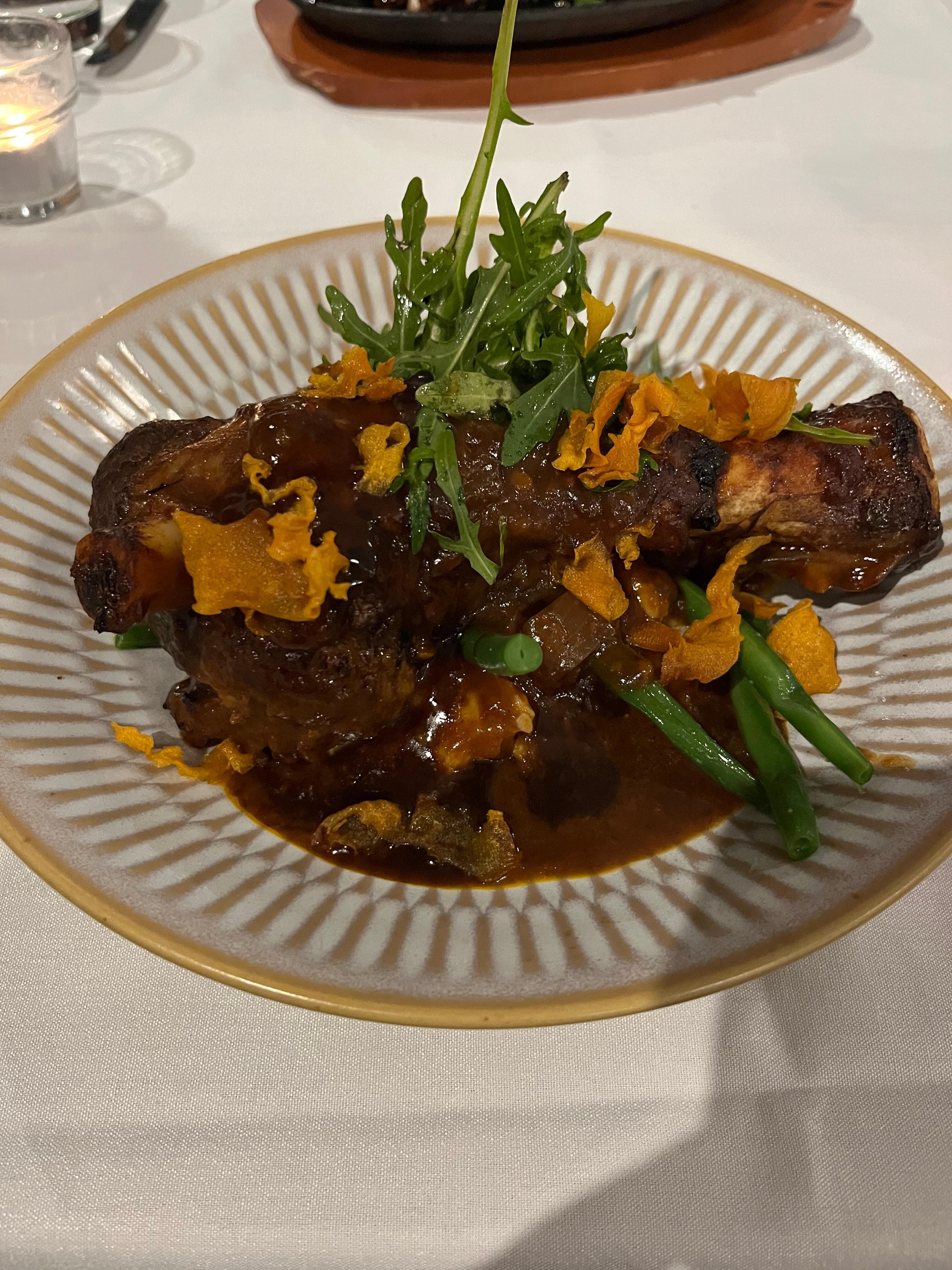 Lamb shank was just delicious