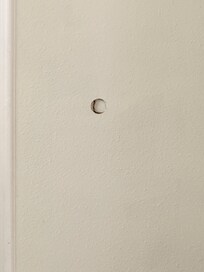 Close up of the hole