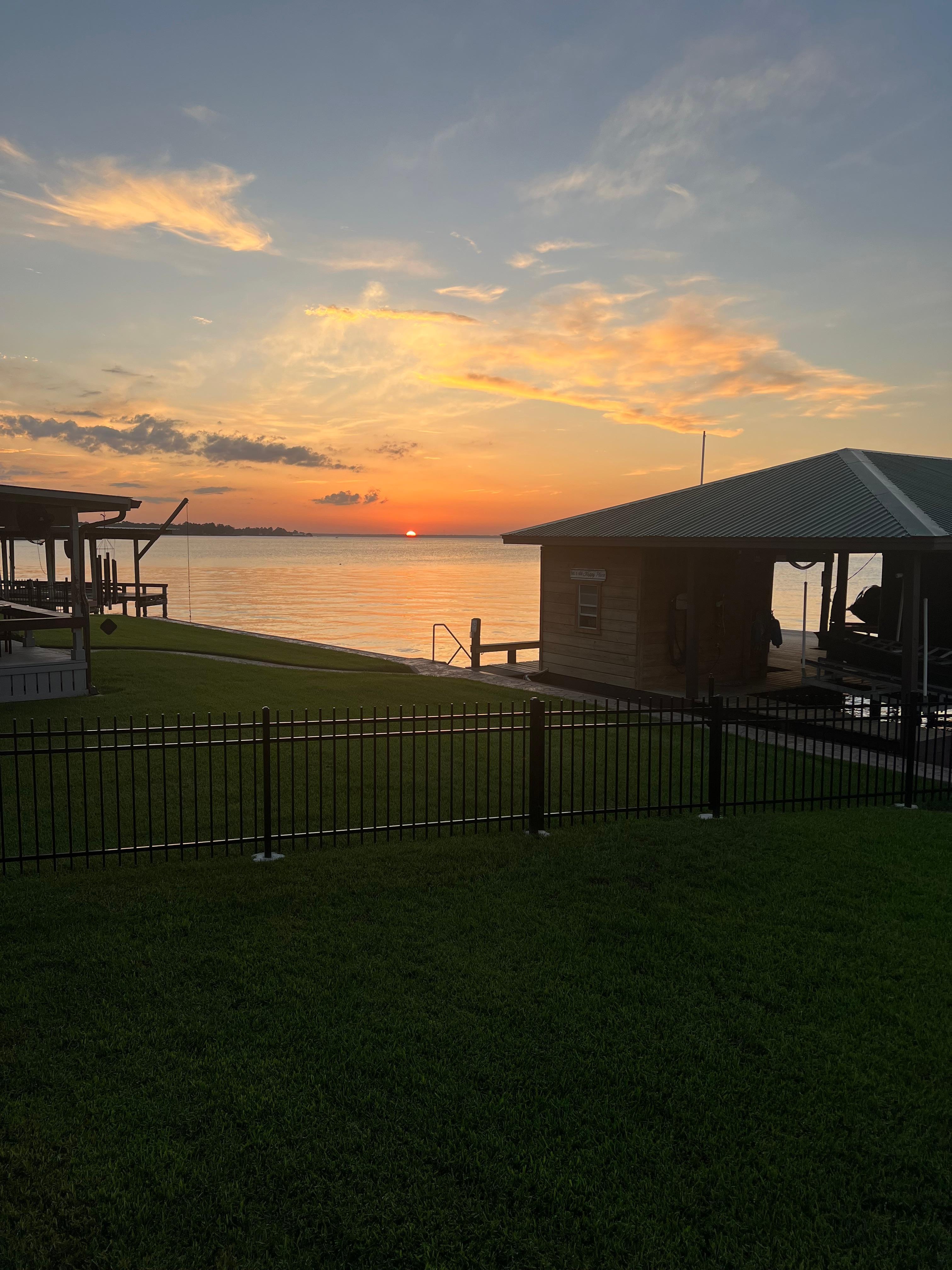 Sunset from the porch.