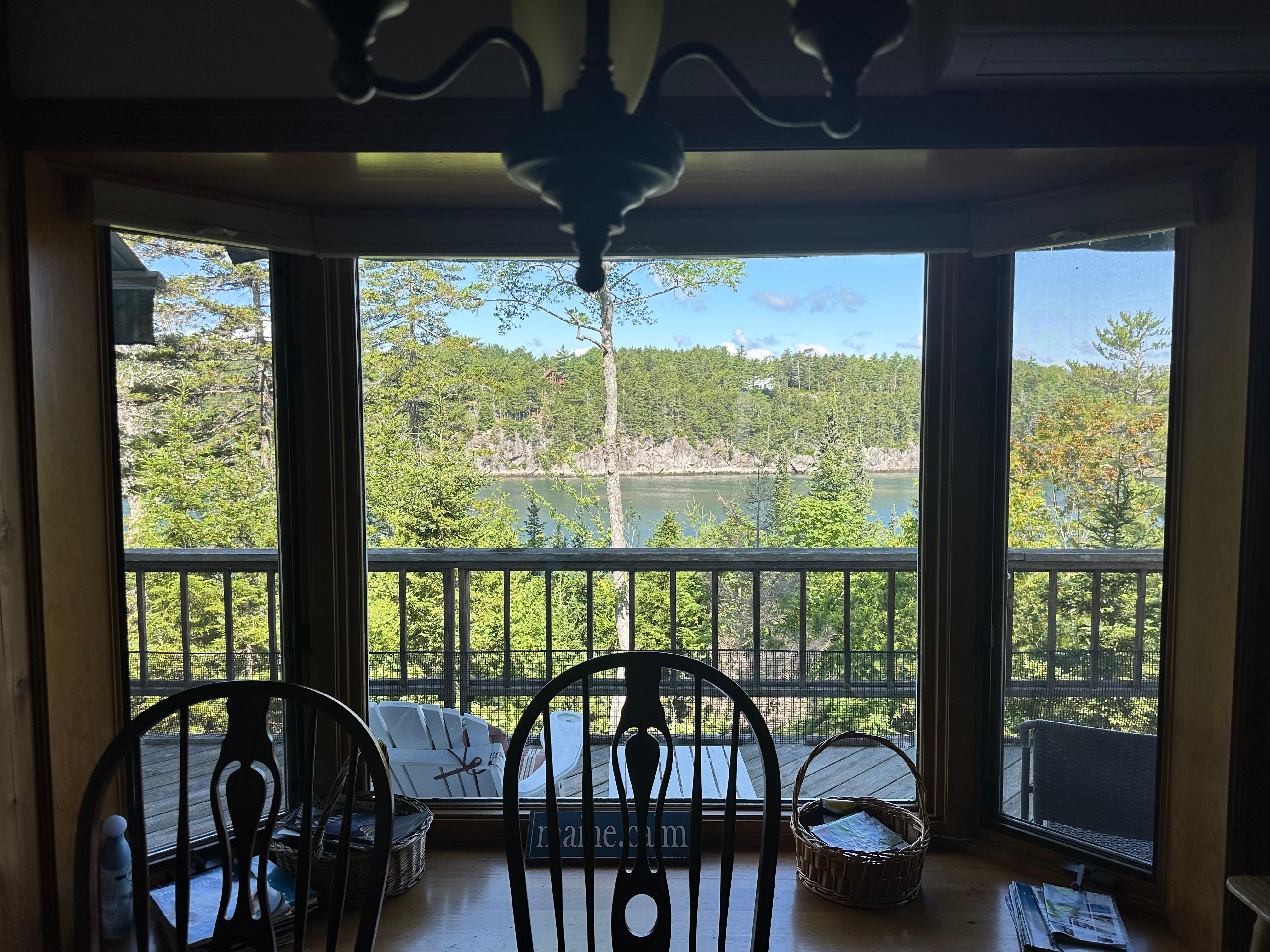View from the kitchen table. 