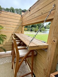 Back deck bar, such a unique idea!