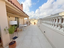 Terrace /balcony of penthouse room. Incredible !