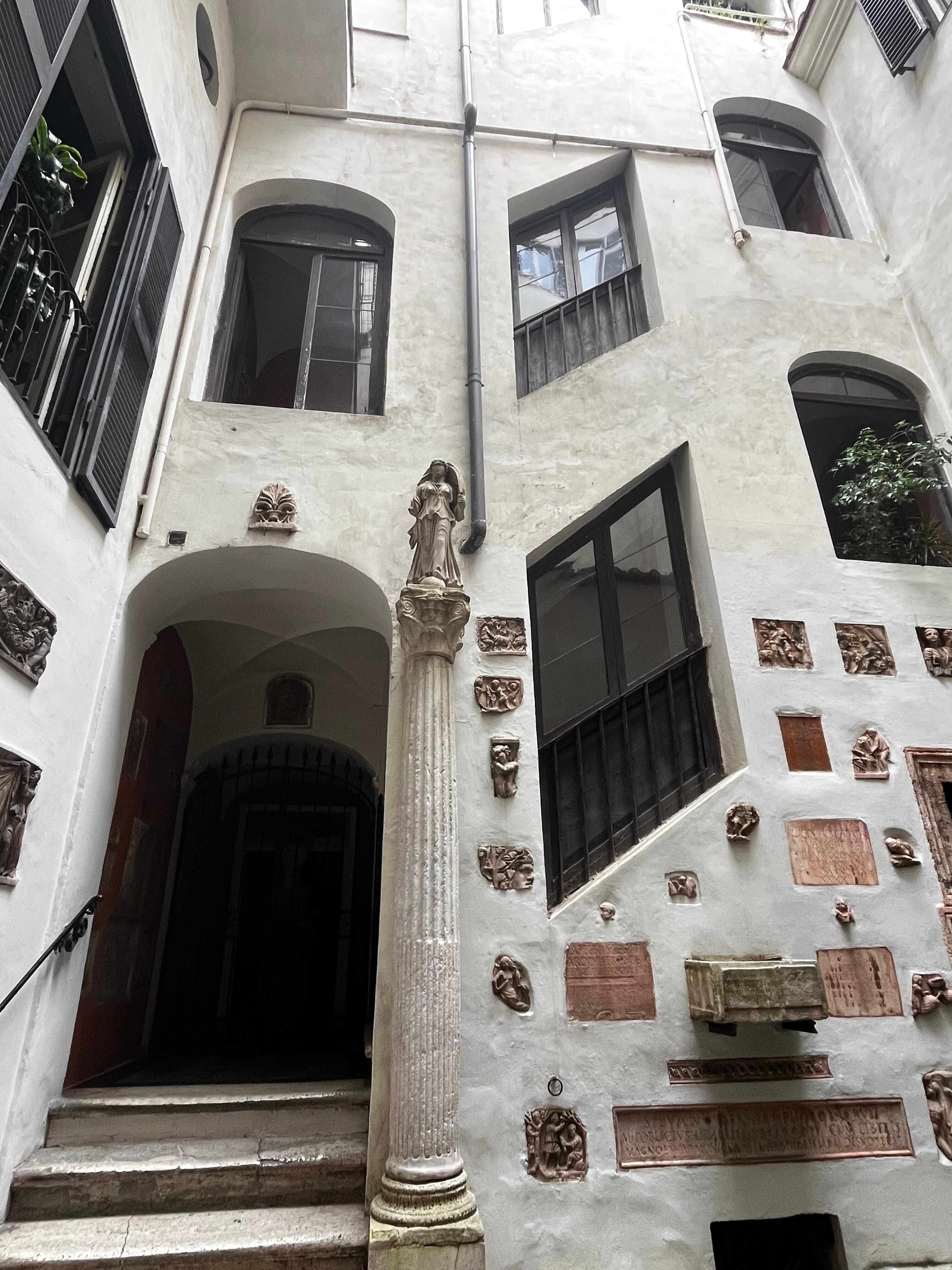 The courtyard 