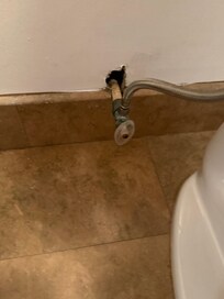 Incomplete plumbing repair