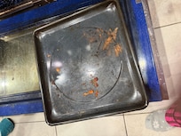 Food left in pan