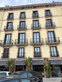 The front of the hotel