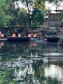 Soak in the mineral pools and rest in the hammocks.
