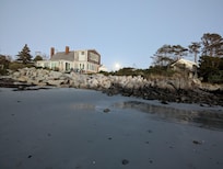 Sea Haven with the harvest moon.