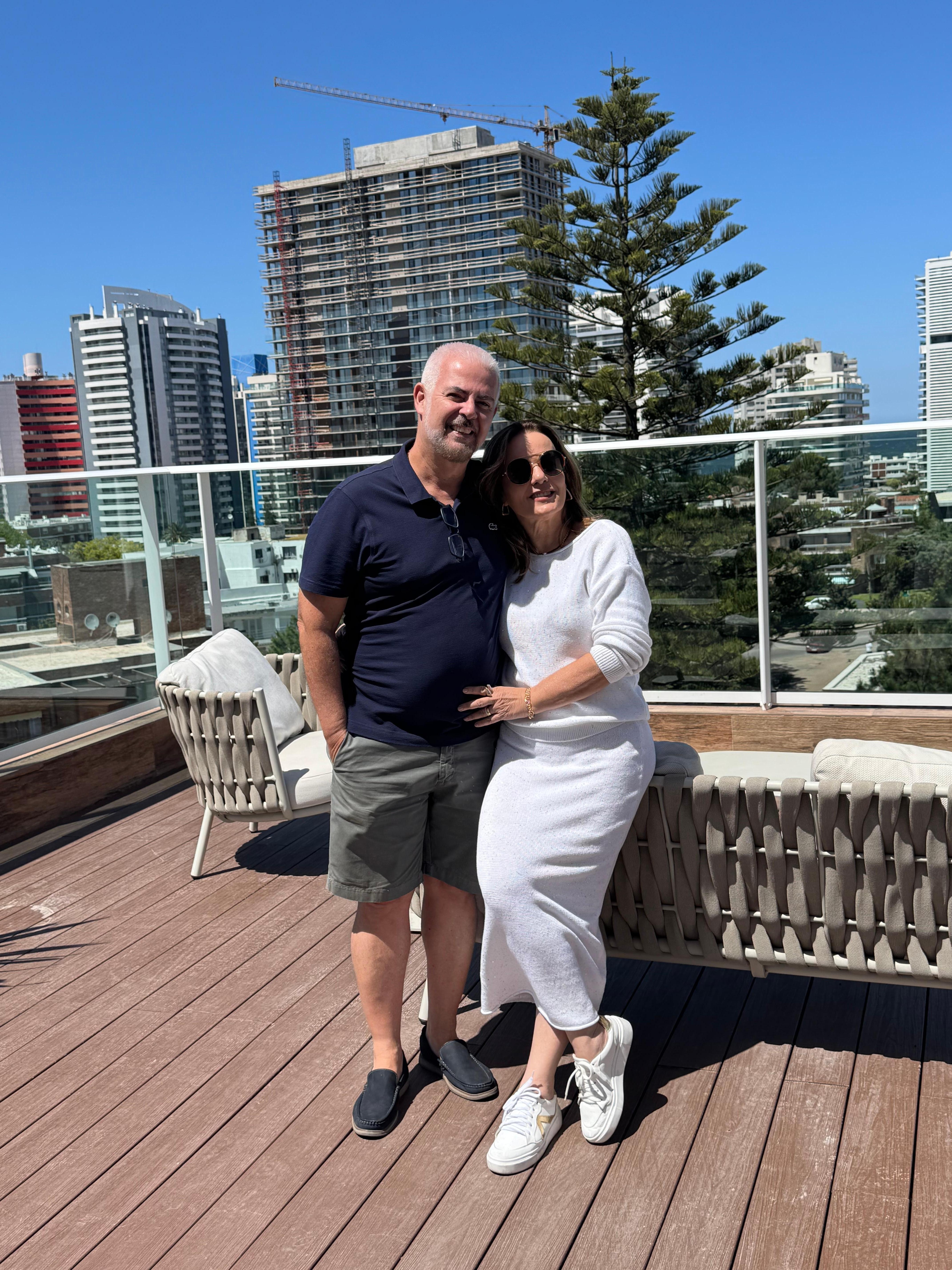 Foto no rooftop do hotel!