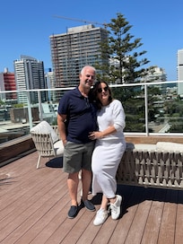 Foto no rooftop do hotel!