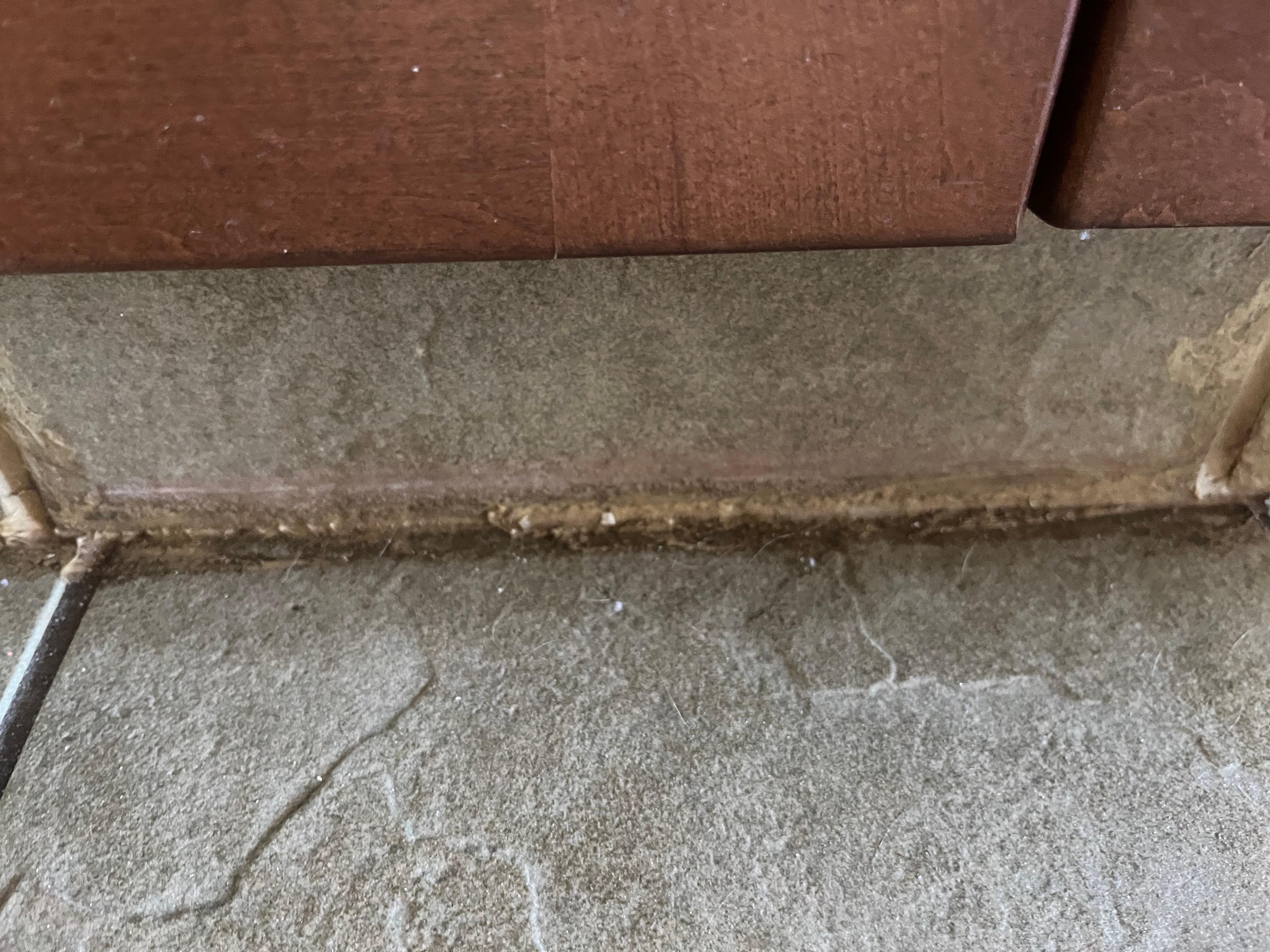 The kitchen floors upon arrival 