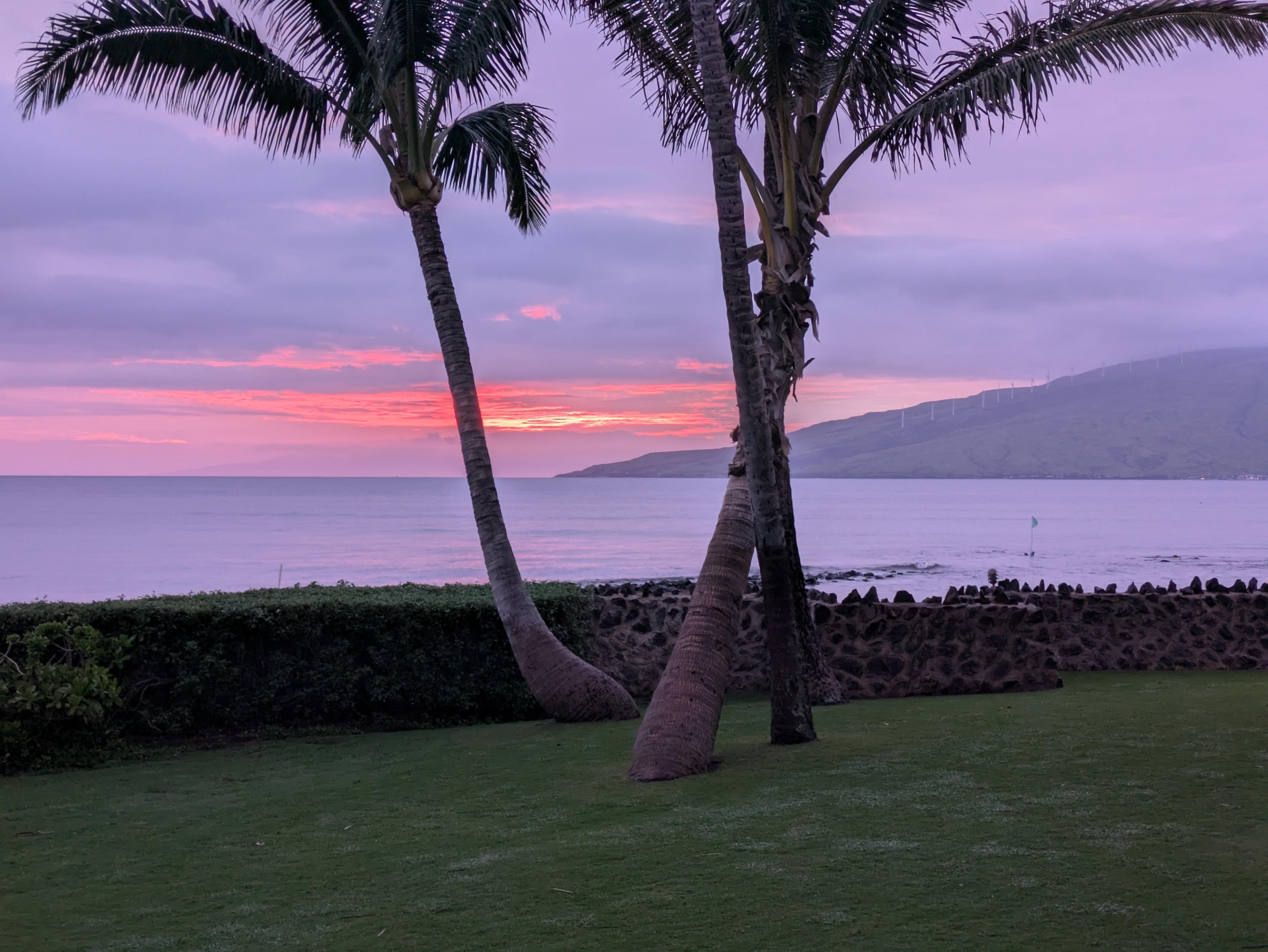 Sunset from our lanai
