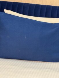 Pillows with stains