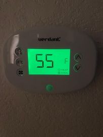 The temp of my room all night