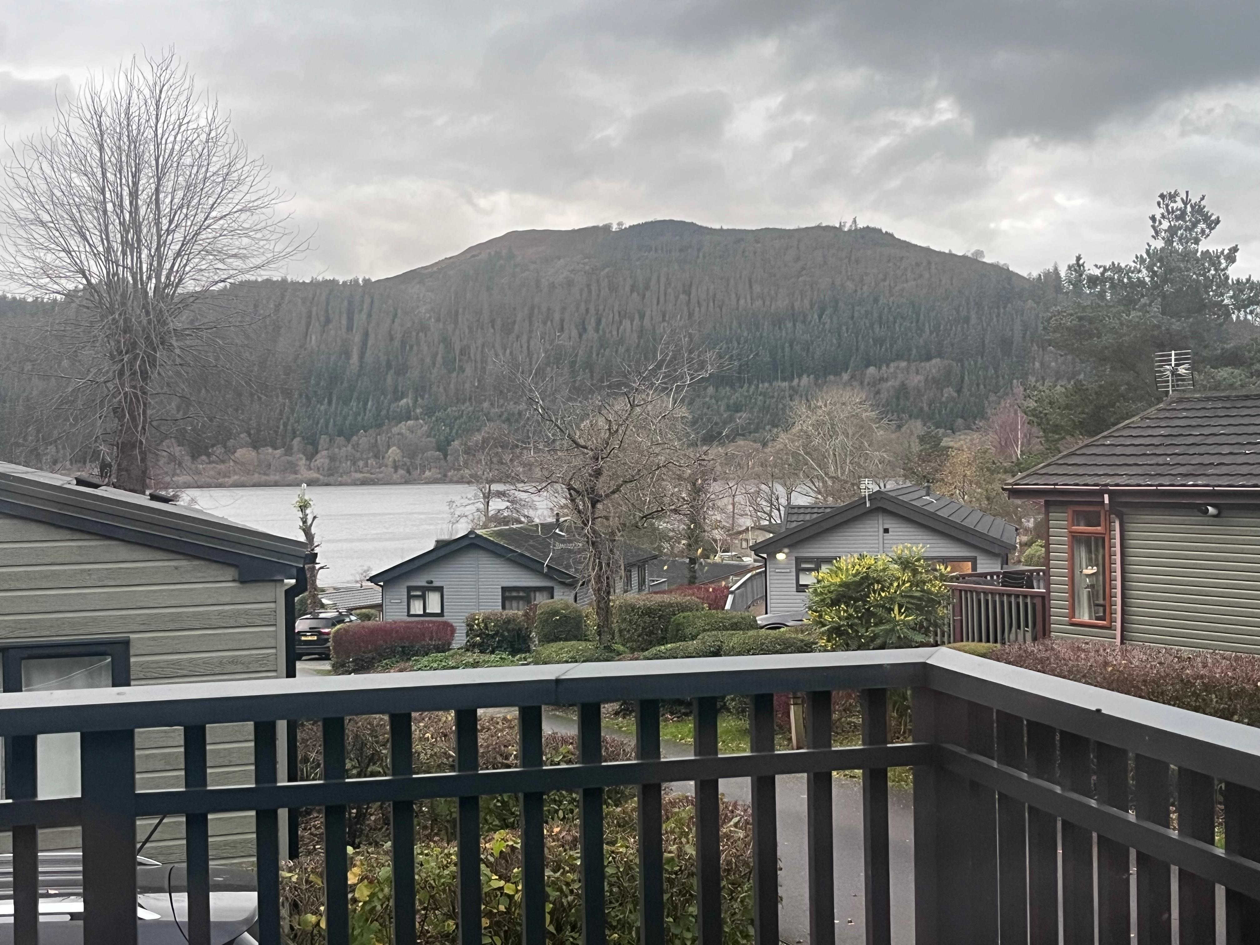 View of the lake from the lodge
