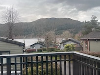 View of the lake from the lodge