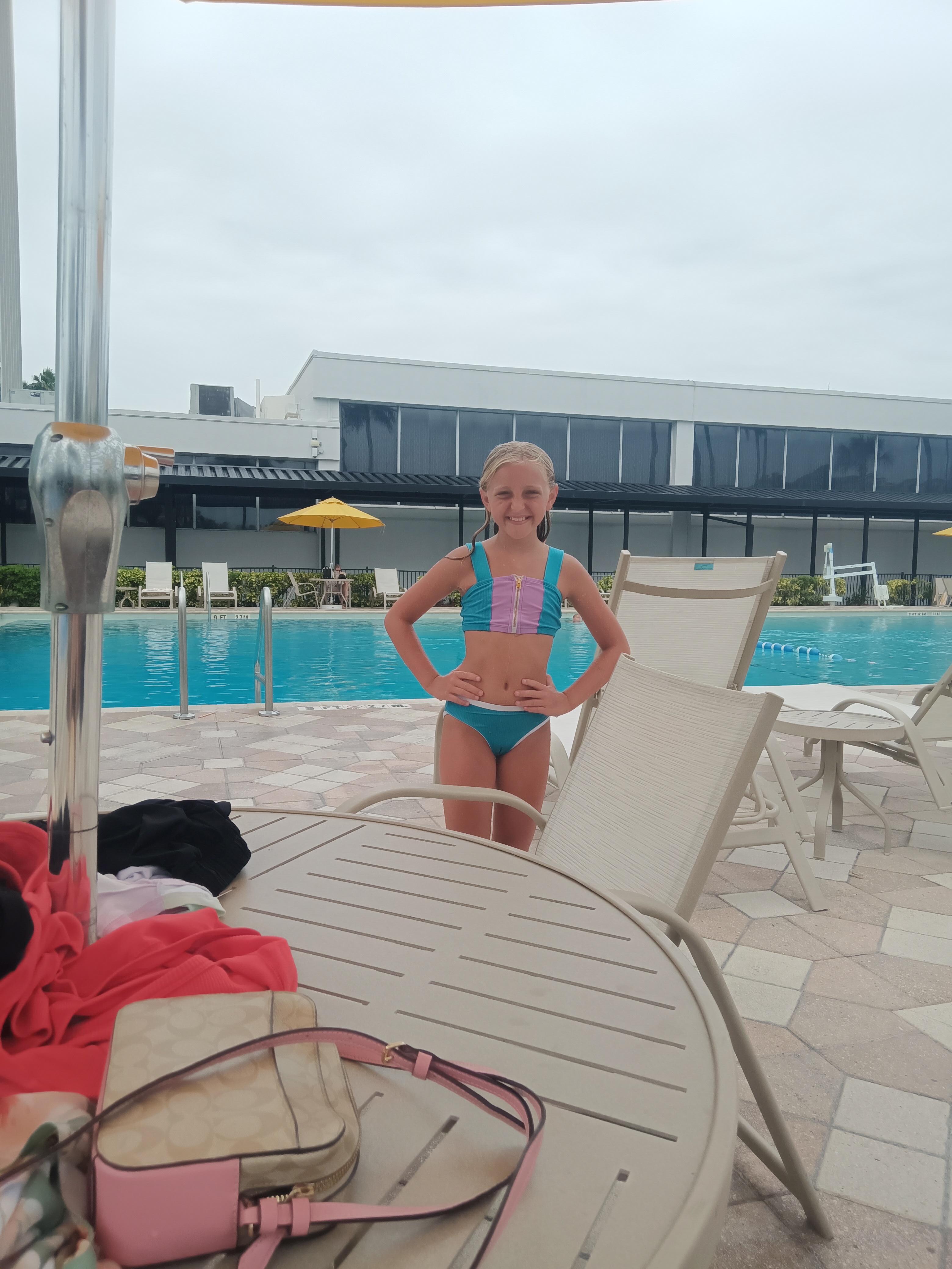 My daughter at the pool!