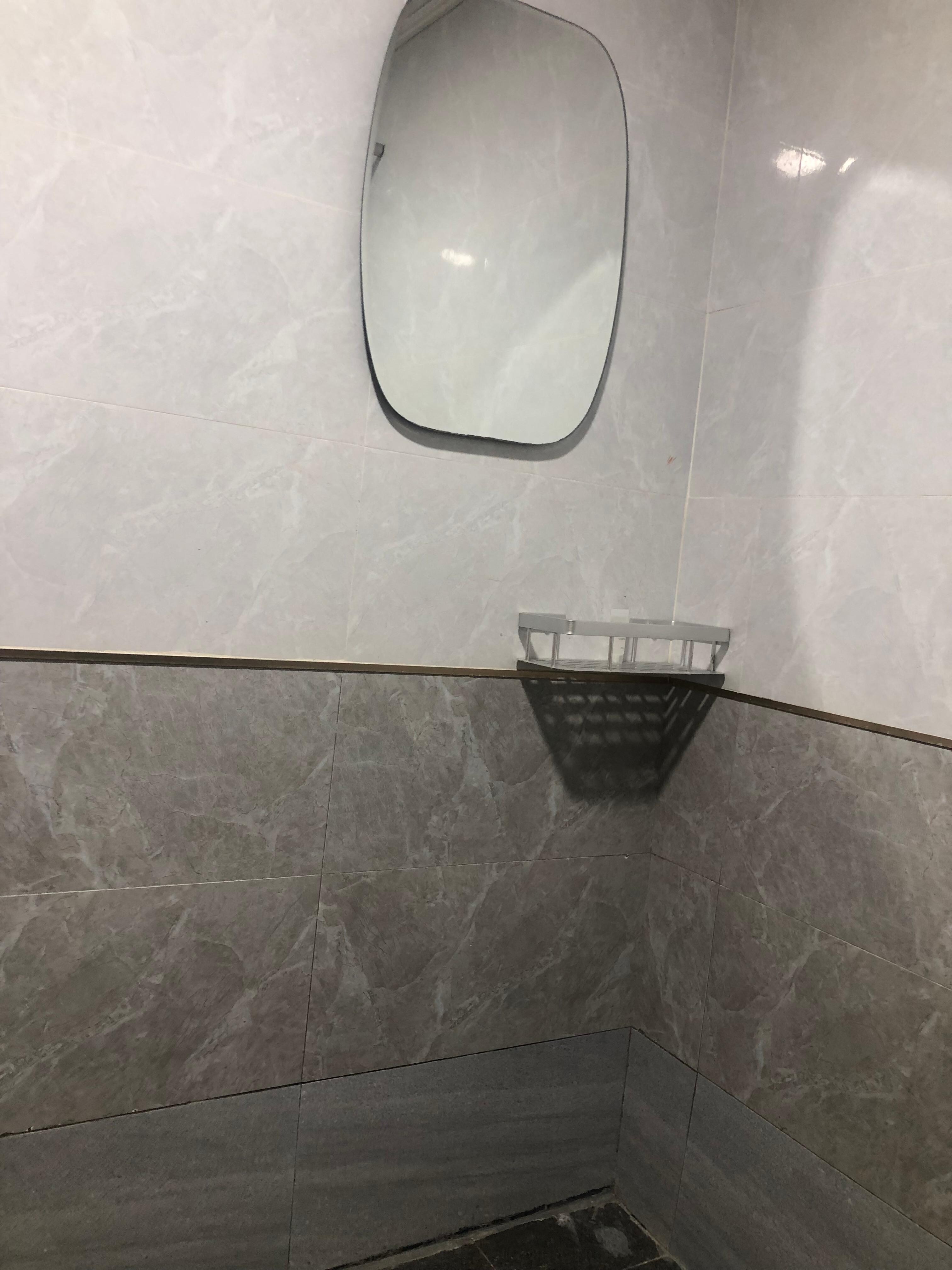 Mirror in the shower area