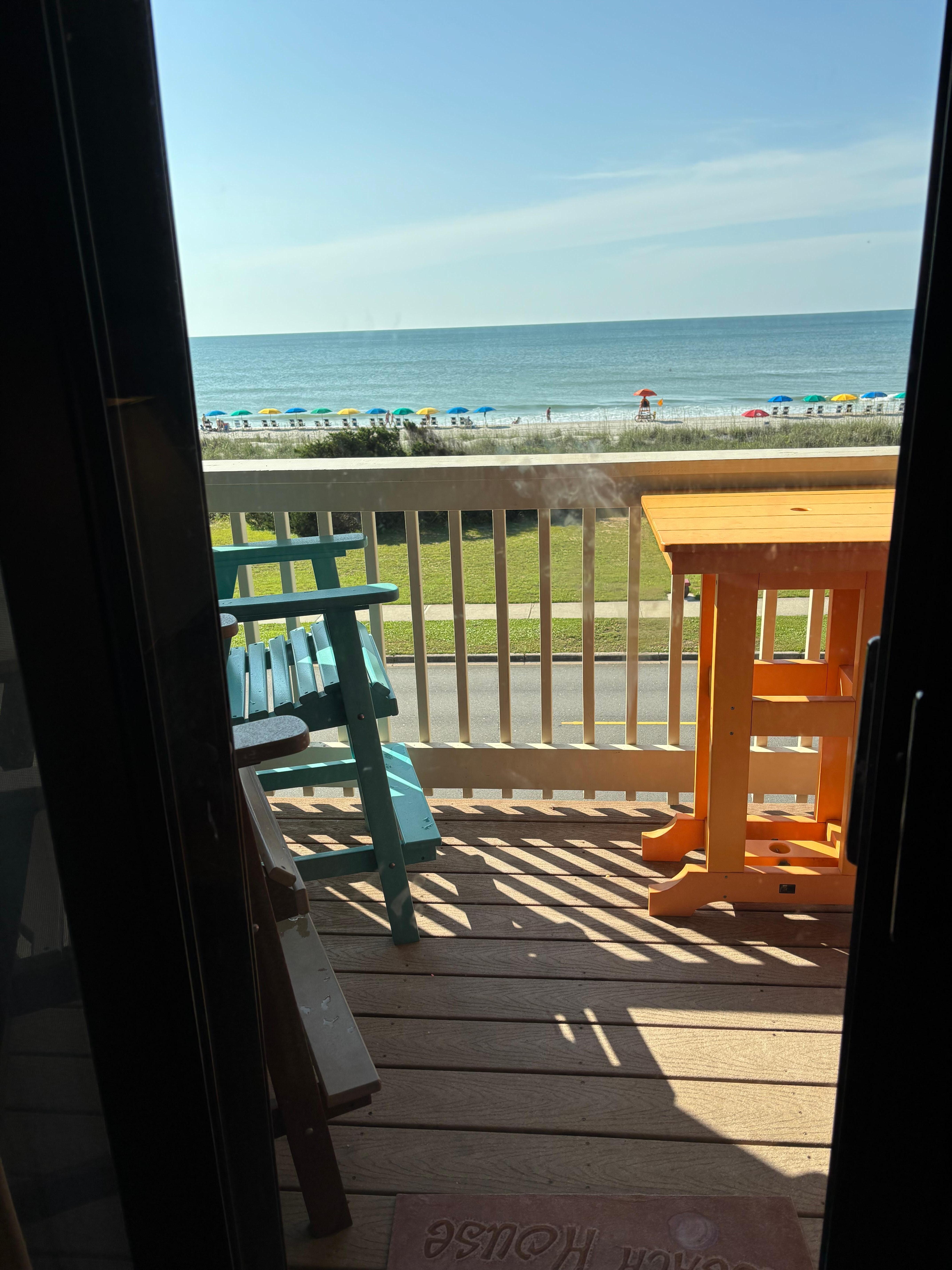 View from living room.