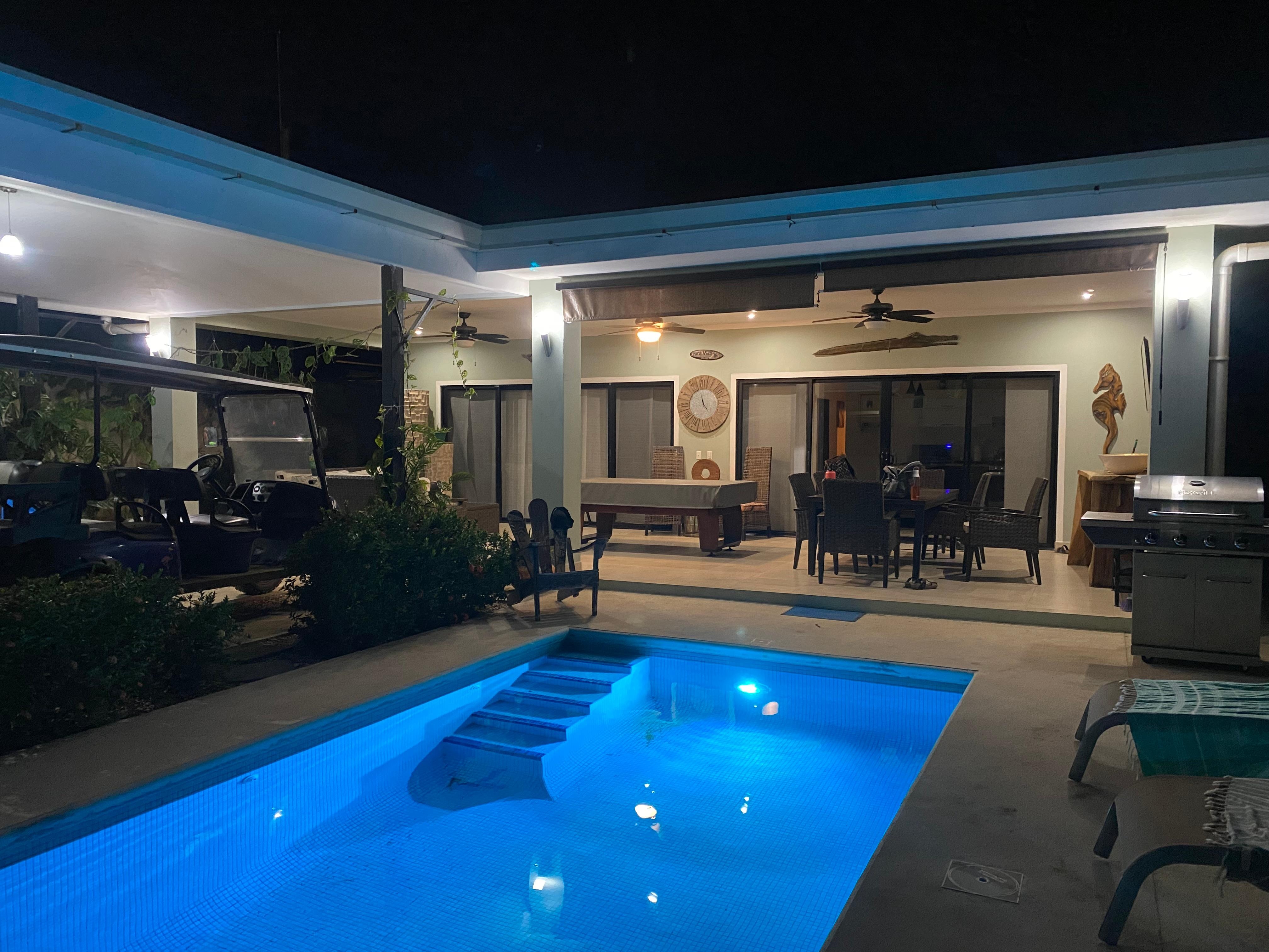 Outdoor area is amazing, well lit and decorated very cool!