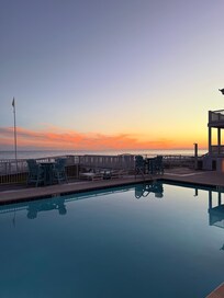 view from beach club pool