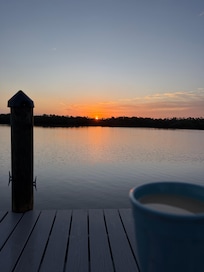 Sunrise right in the backyard