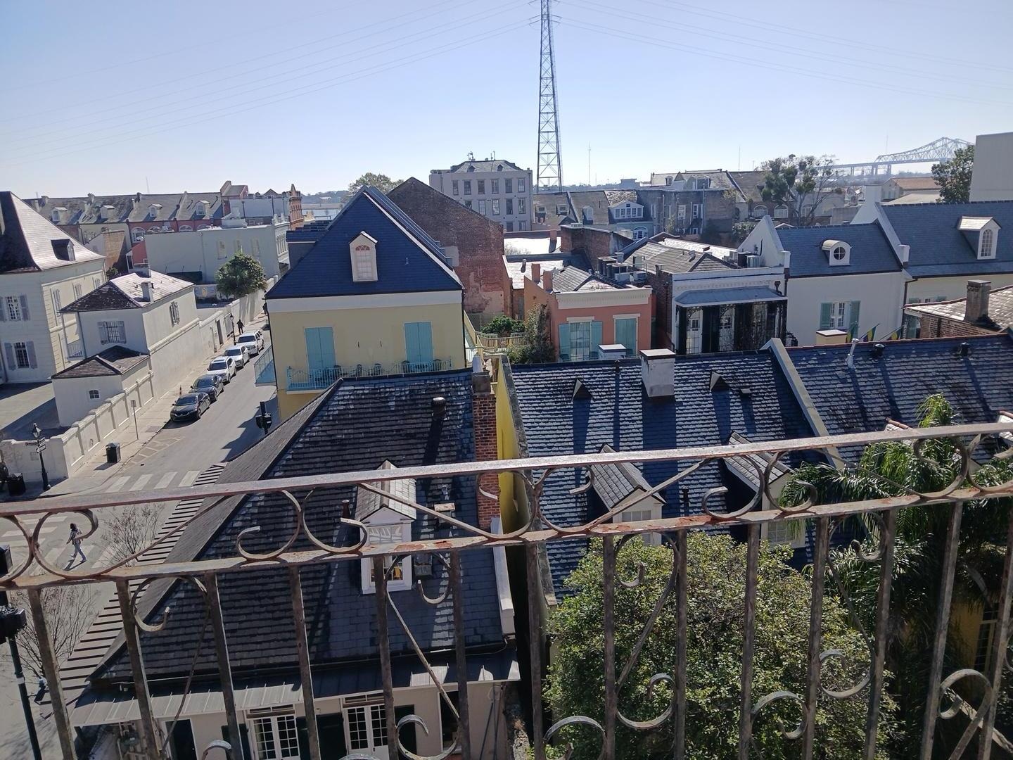 View from the 4th floor balcony 