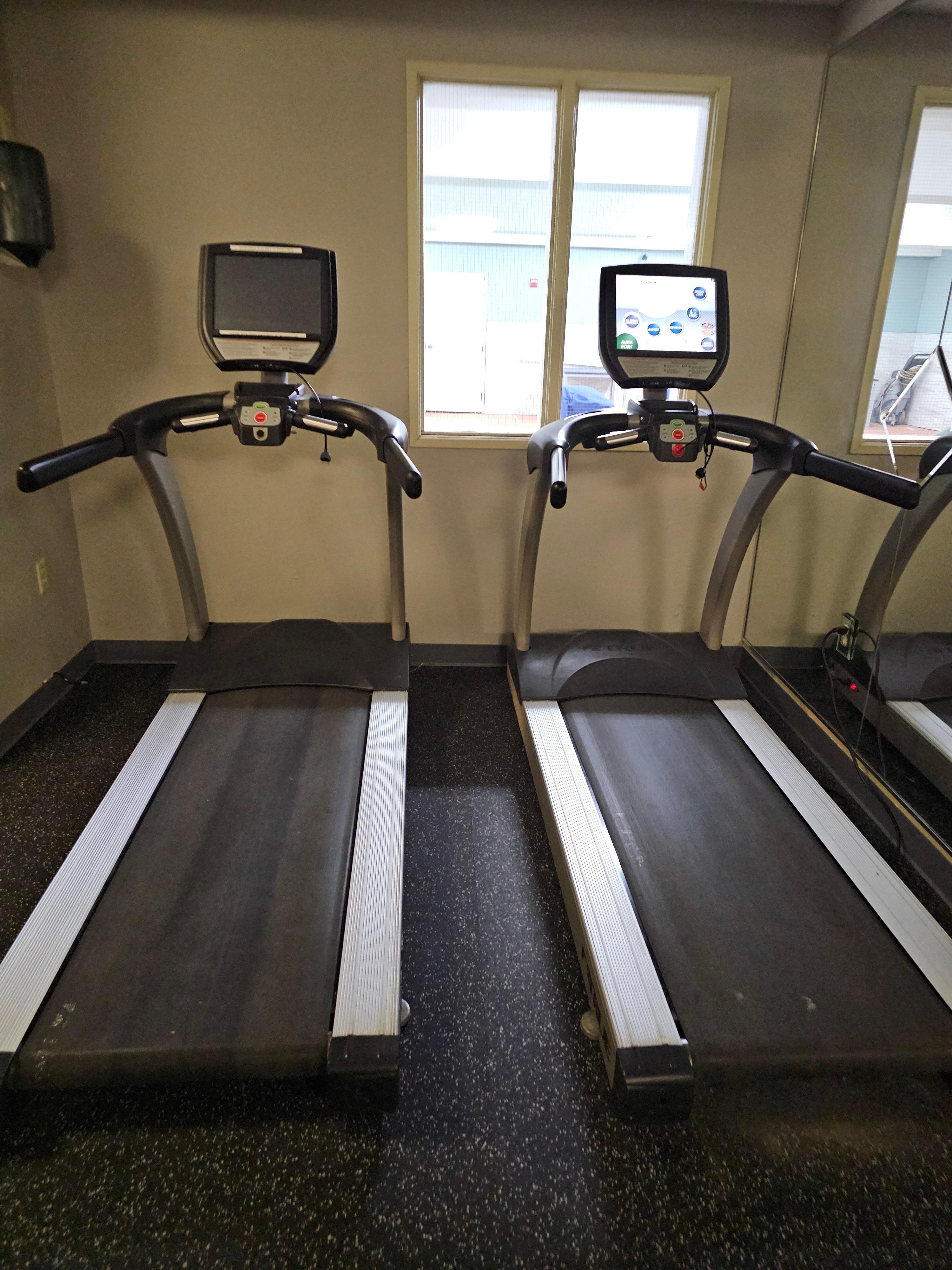 The fitness center, only one works