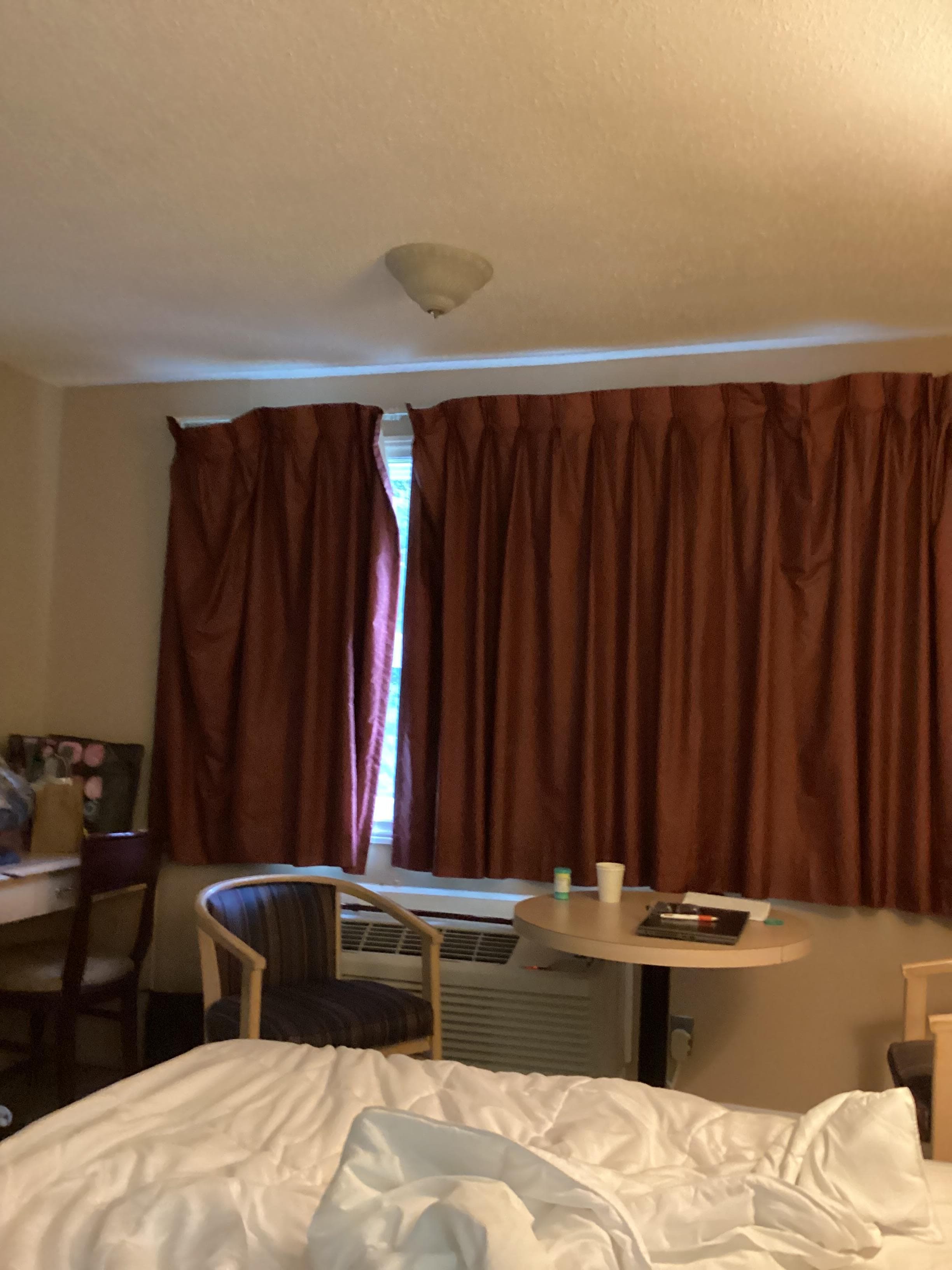 Drapes falling down