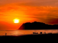 Sunset from hotel beach