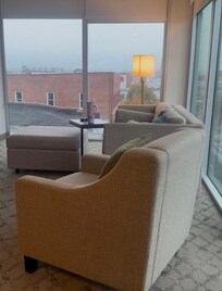 Living room and the view