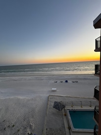 Sunset view from balcony