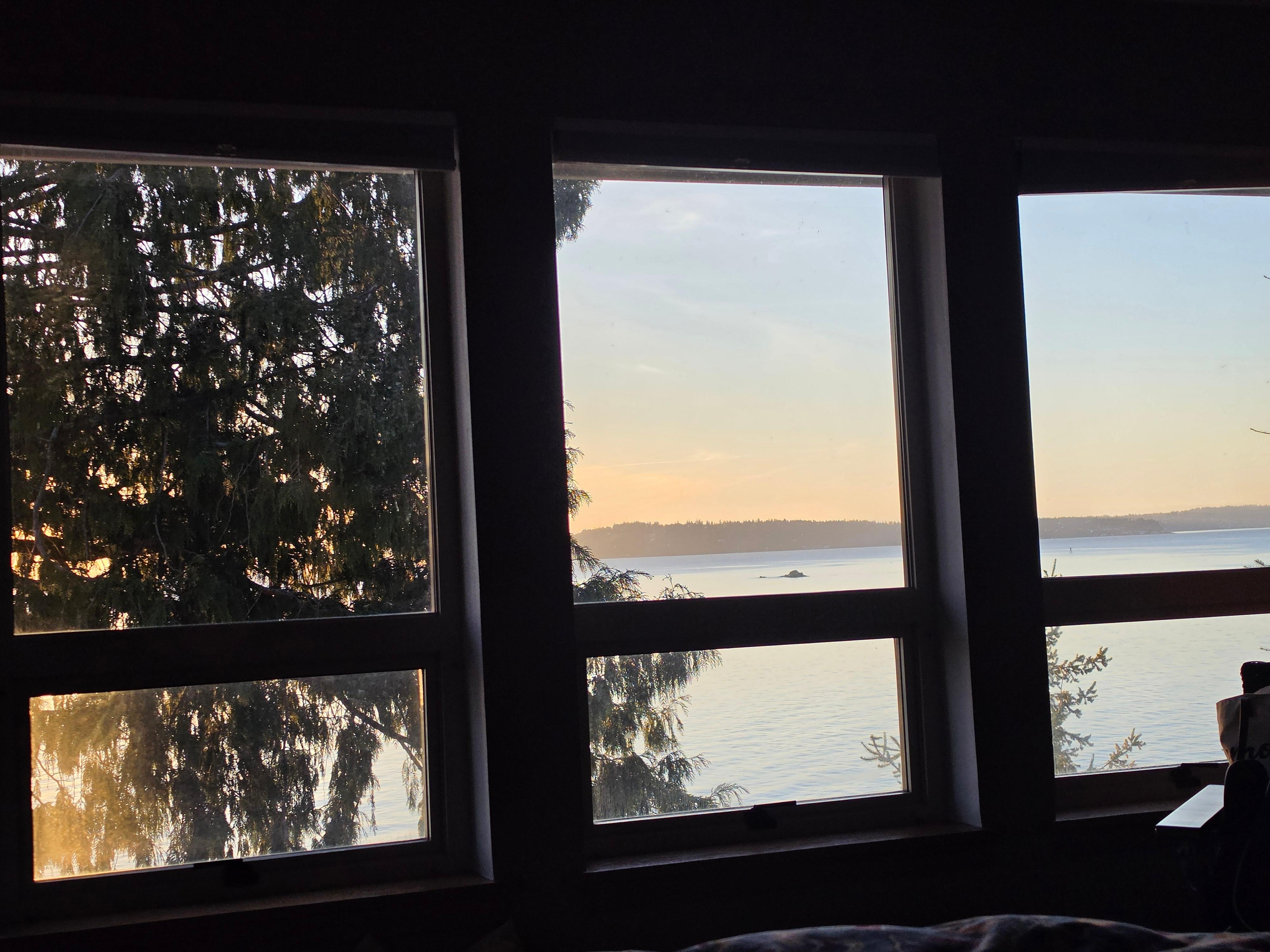 Morning view from the bedroom 