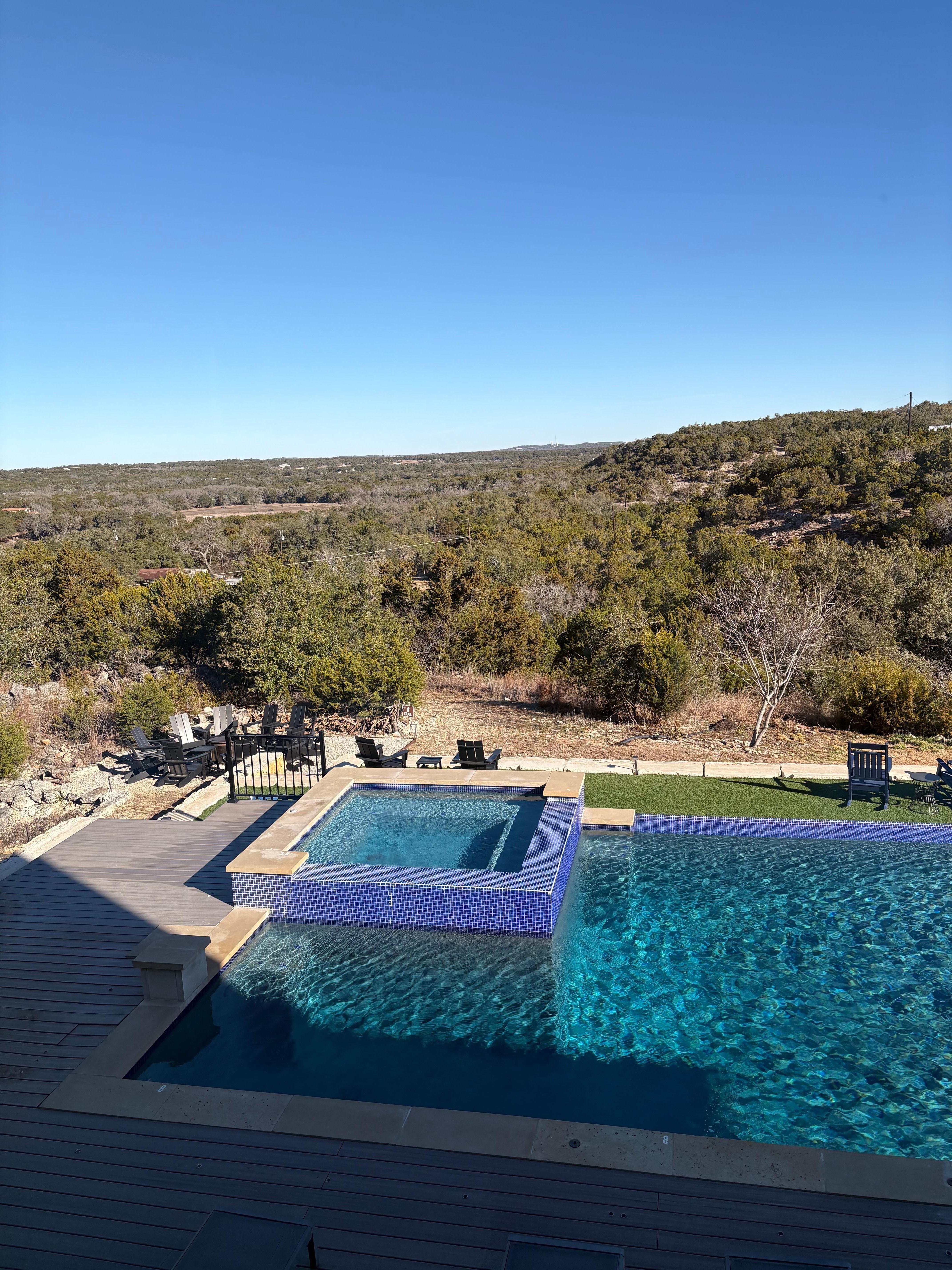 Looking down from Master Bedroom. 