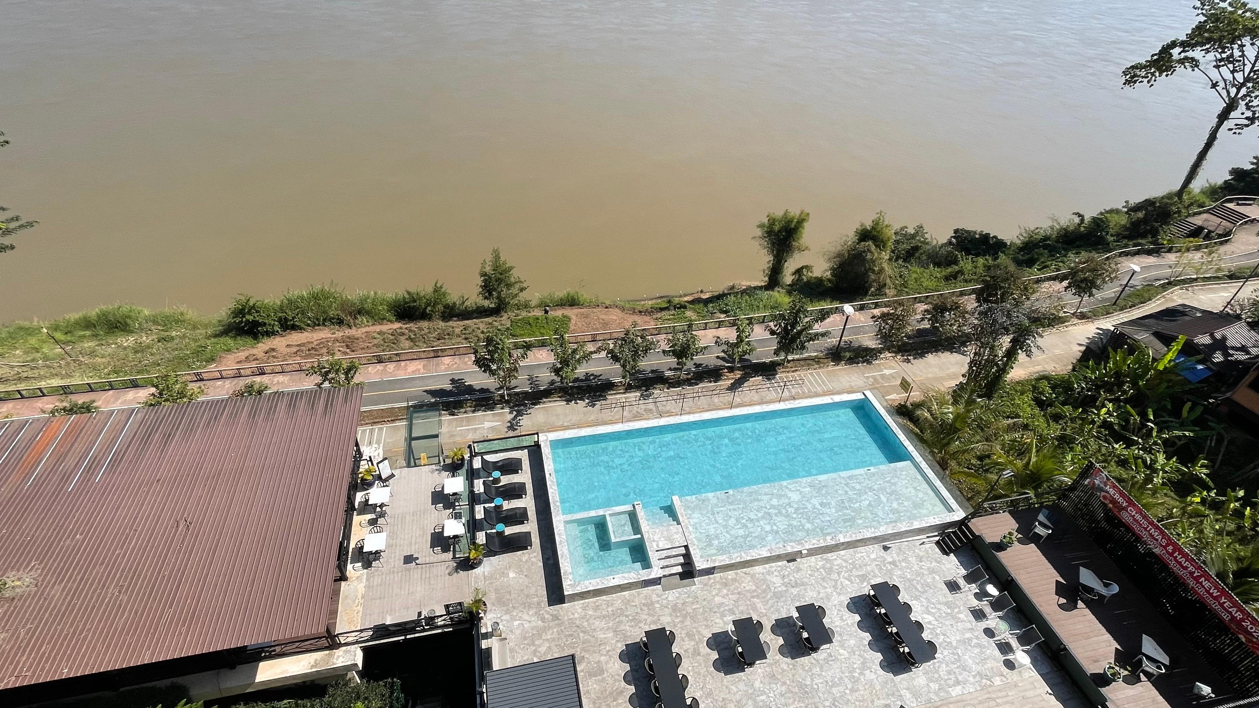 Pool area view from room 601