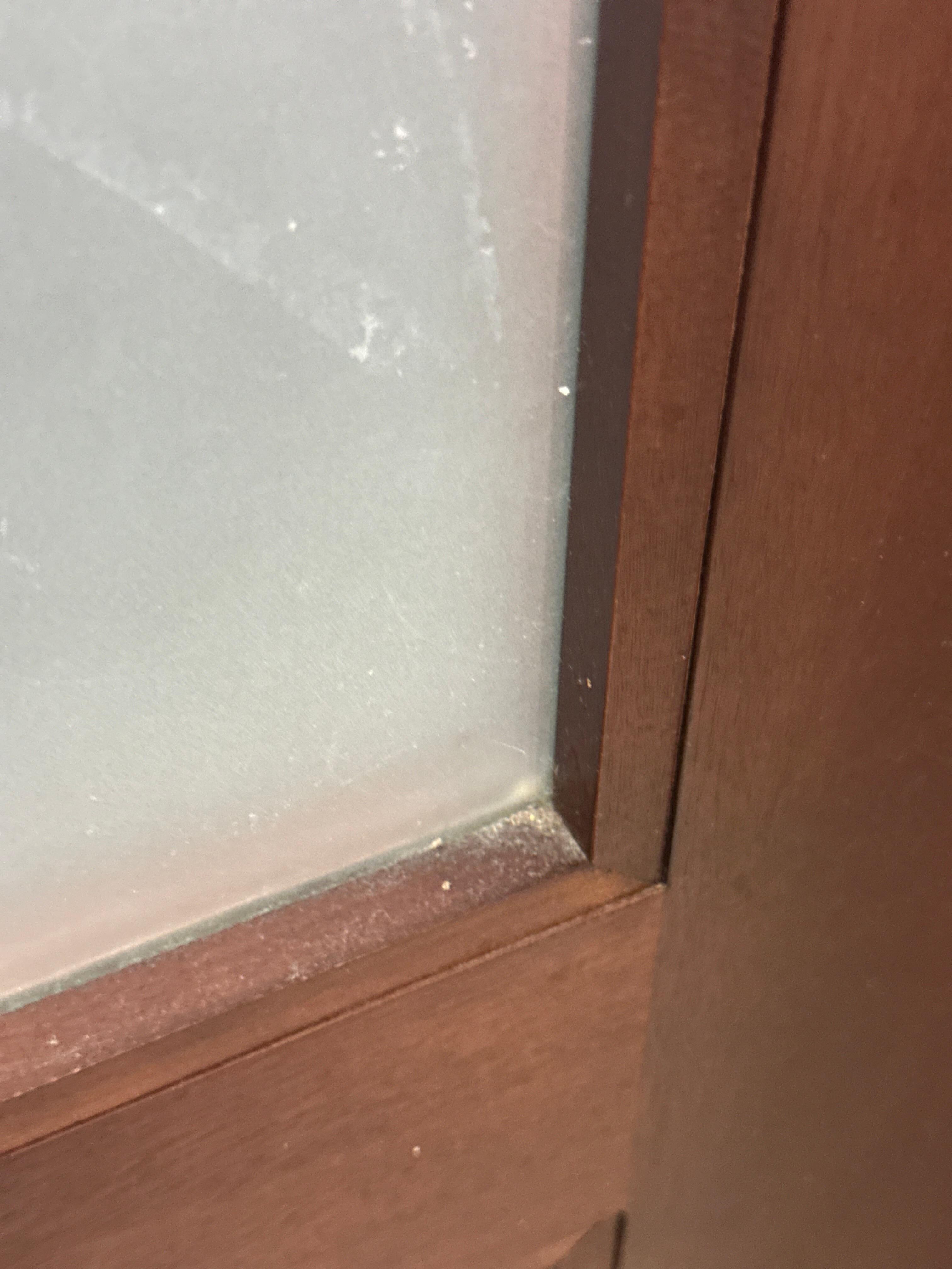Door in the bathroom 