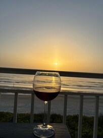 Wine down at sunrise while on vacation
