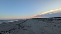 We walked on the beach in time for the sunset each night, too.