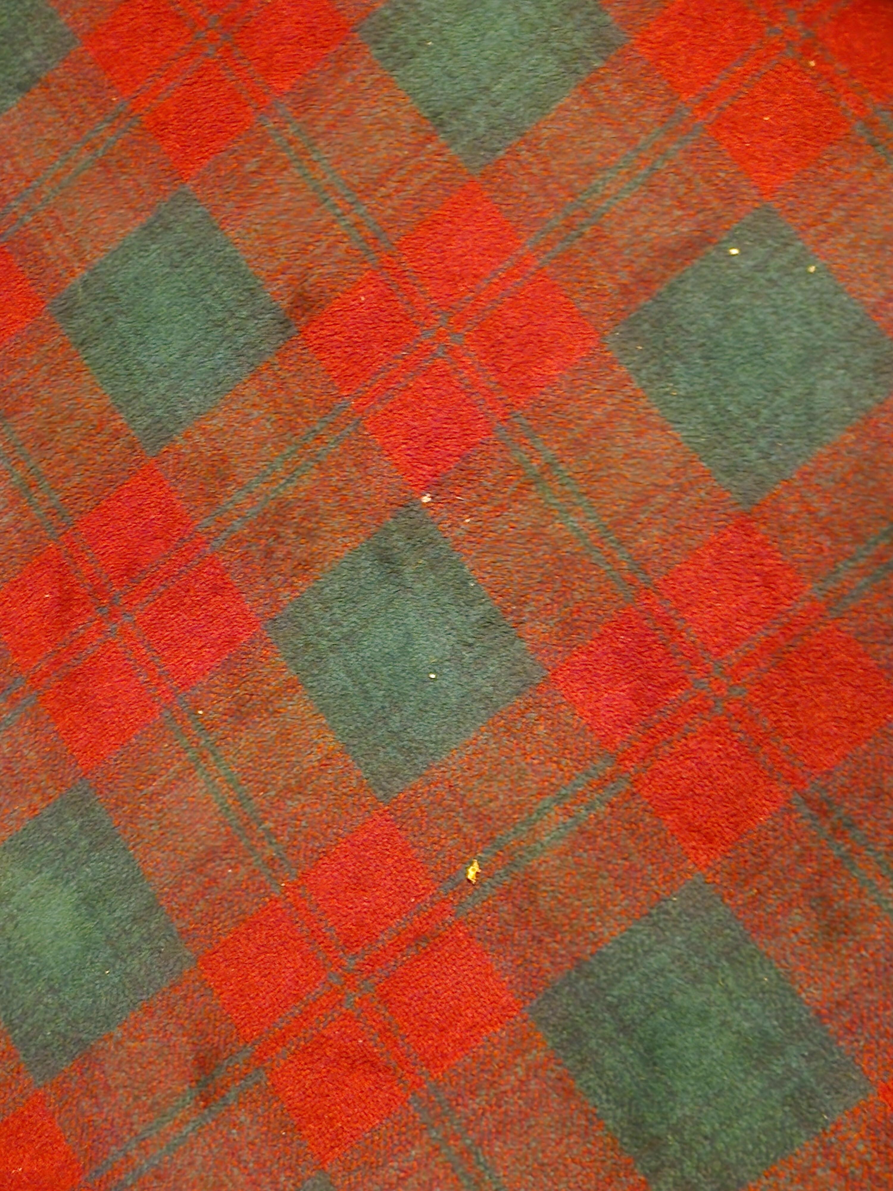 Debris on stairs carpet