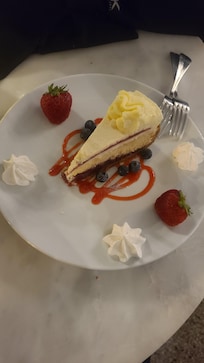 Our complimentary dessert at CommonWealth for our wedding anniversary was very delicious!