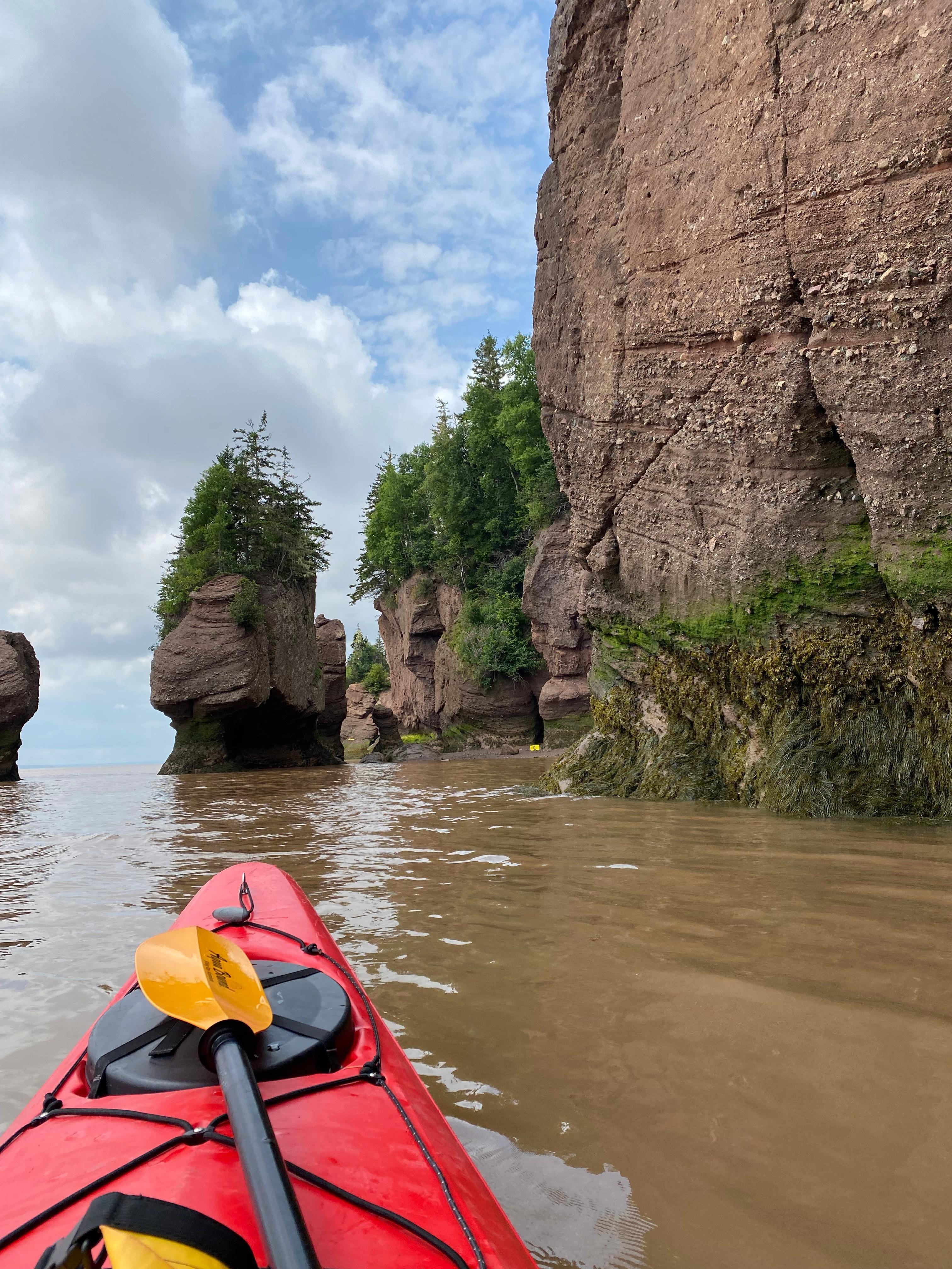 Kayaking at Hopewell Rocks! Beautiful park and fabulous tour group!