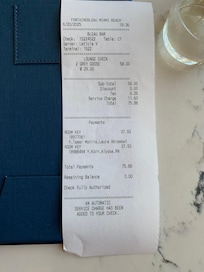 2 regular martinis at hotel bar
