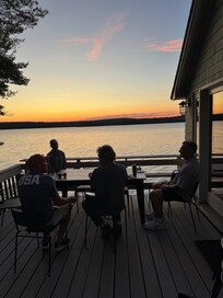 Sunset on the deck in September