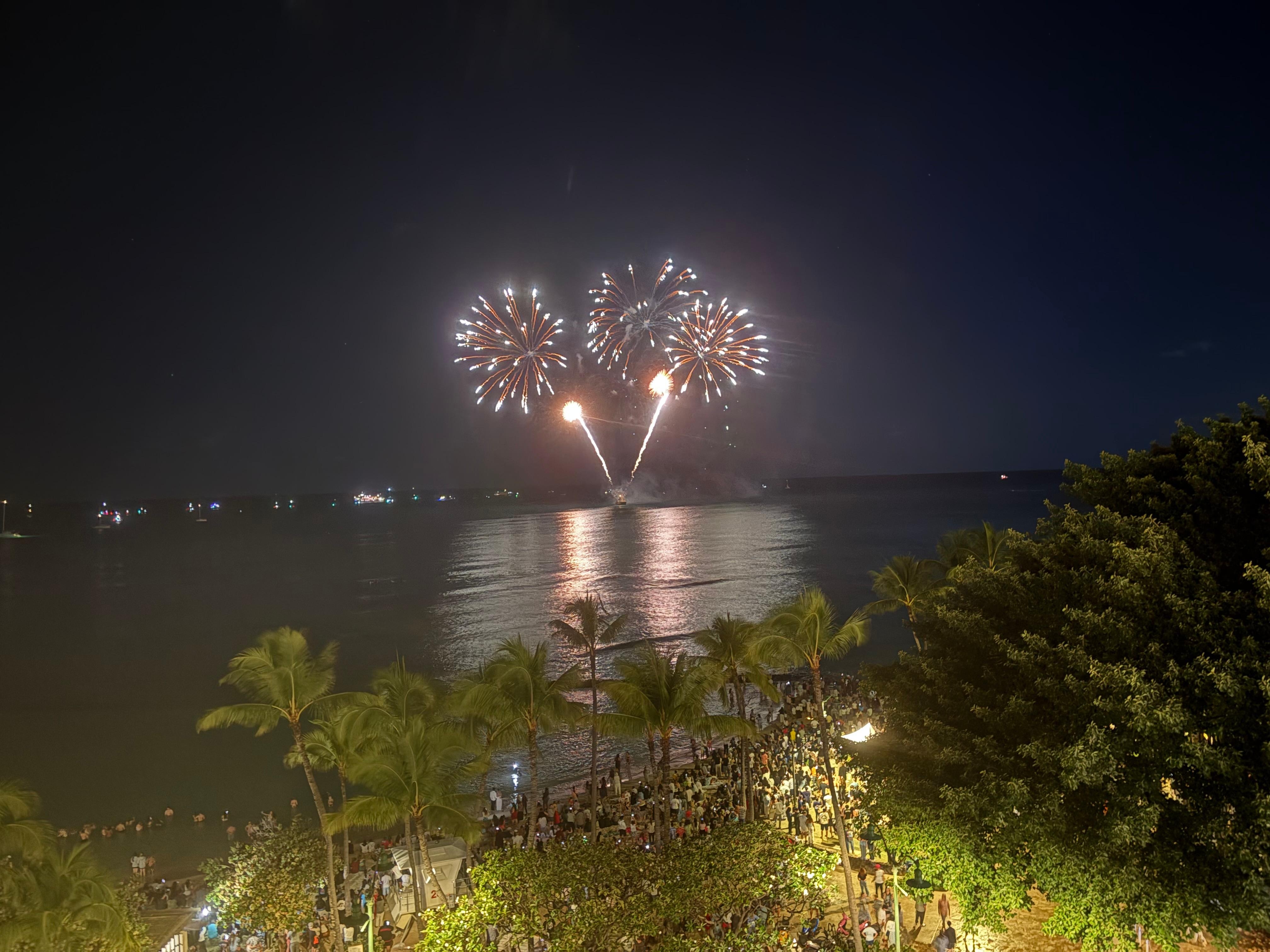 Fireworks from the balcony