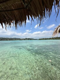 View while sitting at the restaurant