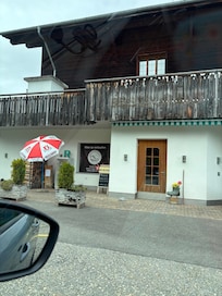 The cute restaurant on the way up to Axalp. Swiss food!