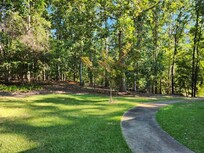 paved path to the dock