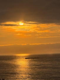 Sunset over the sea