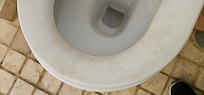 very dirty toilet