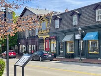 Front of Hydrangea House Inn. ( purple bldg on left) great location!